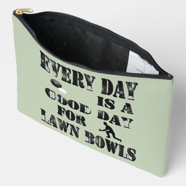 Pochette À Accessoires Bonjour Pour Les Boules De Pelouse Aujourd'Hui, (Ouvrir)