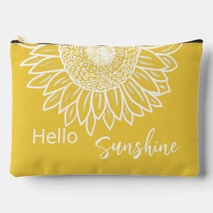 Pochette À Accessoires Bonjour Sunshine Sunflower Coussin extérieur