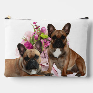 Pochette À Accessoires Bouledogue français Fleurs Bouledogue français Fêt