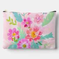 Bouquet floral clair Pouch Accessoire