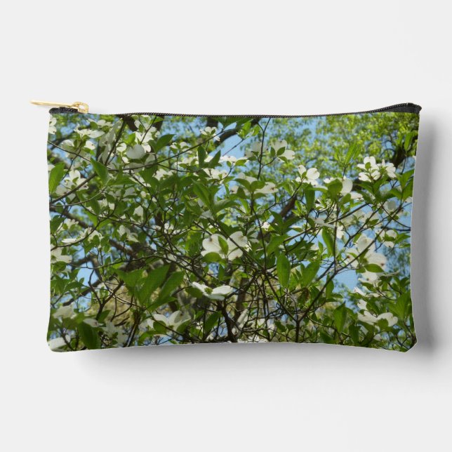 Pochette À Accessoires Branche of Dogwood Blossoms Spring Trees (Recto)