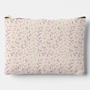 Pochette À Accessoires Branches de Prairie en Rougeur Printanière