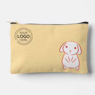 Pochette À Accessoires Bunny du logo d'entreprise personnalisé