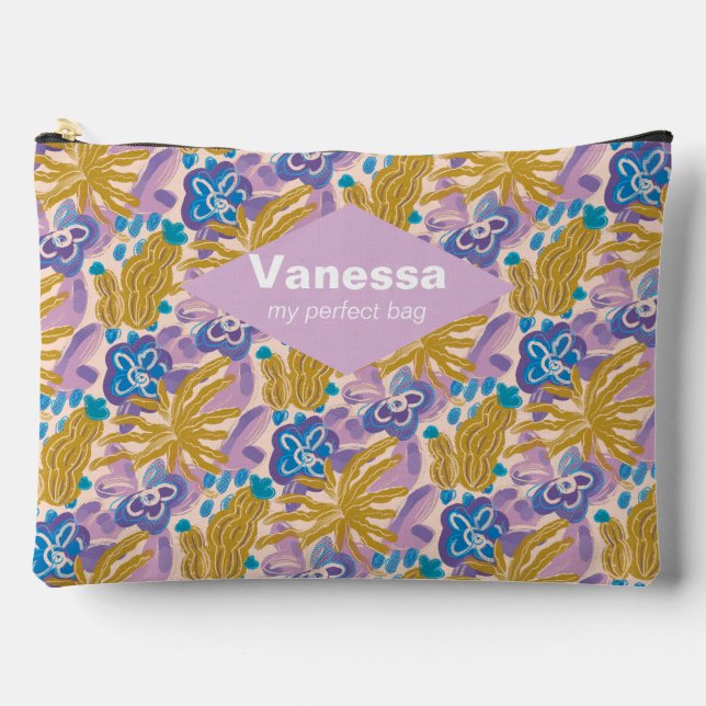 Pochette À Accessoires Cactus. (Recto)