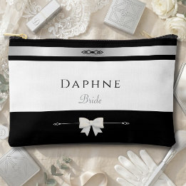 Pochette À Accessoires Cadeau Minimaliste pour la Mariée | Maquillage à T