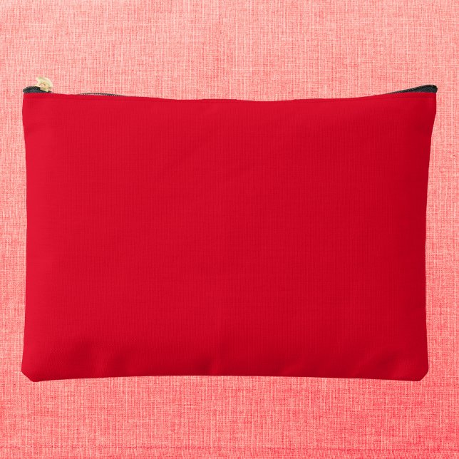 Pochette À Accessoires Cadmium Rouge couleur solide (Créateur téléchargé)