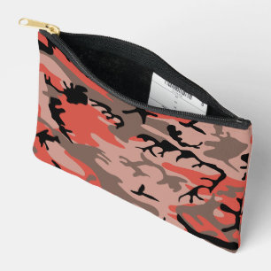 Pochette À Accessoires Camouflage rouge et marron, Militaire, Armée