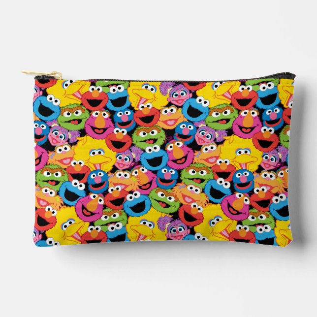 Pochette À Accessoires Caractère de rue Sésame Face au Motif (Recto)