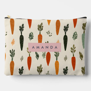 Pochette À Accessoires Carrottes rustiques fantaisistes personnalisées