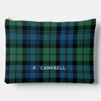 Carte personnalisée Campbell Green Blue Tartan