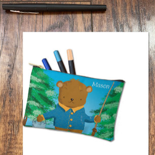 Pochette À Accessoires Carton mignon Brown Ours Kid Poche