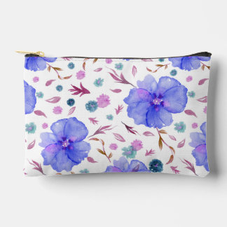 Pochette À Accessoires Casquette Fleur sauvage bleu cadeau pour mère