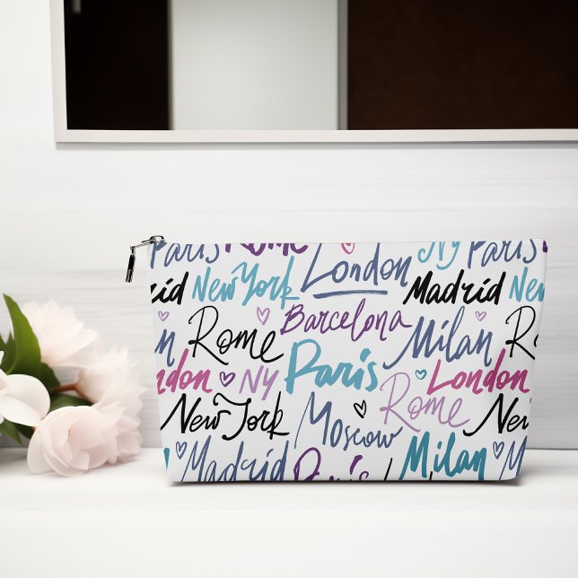 Pochette À Accessoires Célèbres villes du monde (Créateur téléchargé)