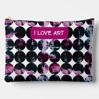 Pochette À Accessoires Cercles de grunge.