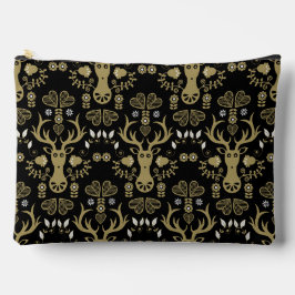 Pochette À Accessoires Cerf d'art populaire scandinave