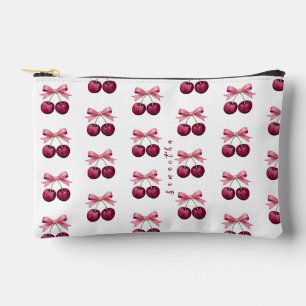 Pochette À Accessoires Cerise mignonne avec motif de nœud
