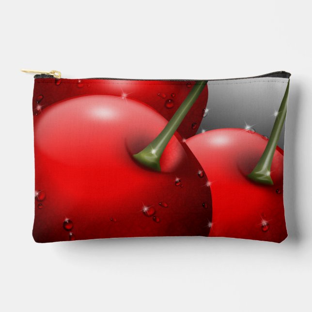 Pochette À Accessoires Cerises avec gouttes de ragoût (Recto)