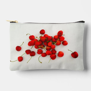 Pochette À Accessoires Cerises rouges à la lumière naturelle Pose sur bla