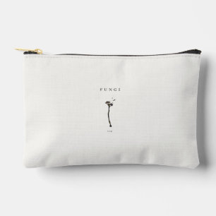 Pochette À Accessoires champignons esthétique minimal art linéaire concep