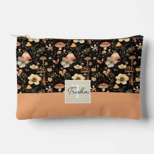 Pochette À Accessoires Champignons mignons et fleurs Motifs d'automne