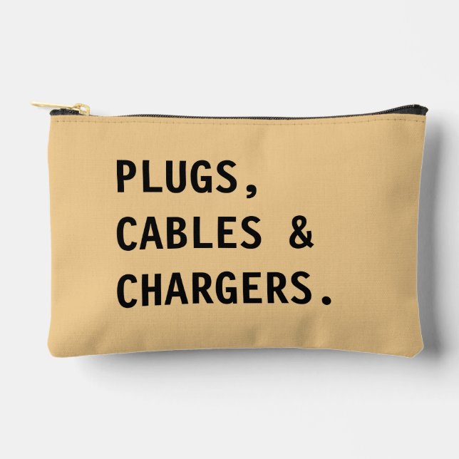 Pochette À Accessoires Charger & Cable Organizer,Home Office Travel Pouch (Recto)
