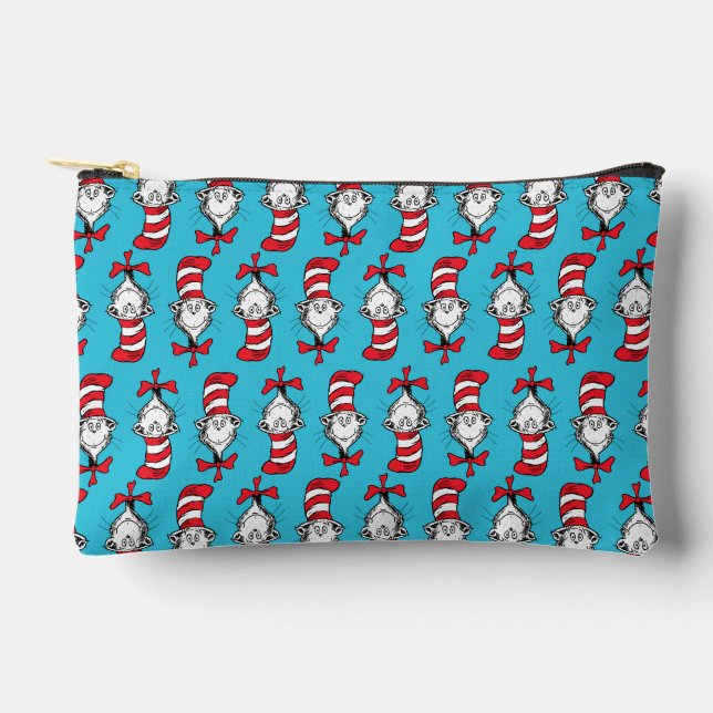 Pochette À Accessoires Chat Dans Le Motif Casquette (Recto)