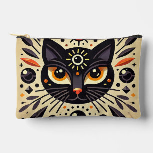 Pochette À Accessoires Chat noir mystique Accessoire Lumière Céleste 🐱