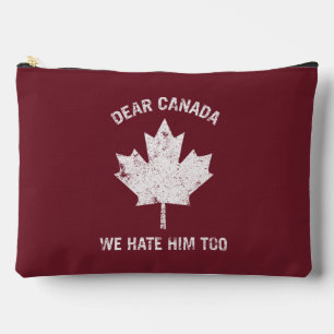 Pochette À Accessoires Cher Canada, Nous Le Détestons De Manifestation Po