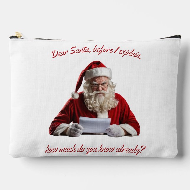 Pochette À Accessoires Cher Père Noël... Fantastique Père Noël, Noël (Recto)