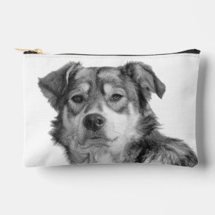 Pochette À Accessoires Chien de grande race mixte monochrome raffiné