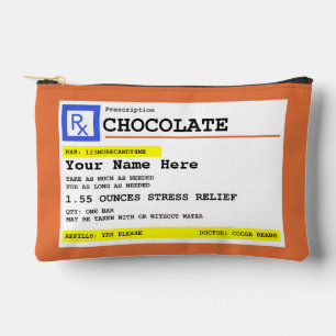 Pochette À Accessoires Chocolat d'ordonnance personnalisé