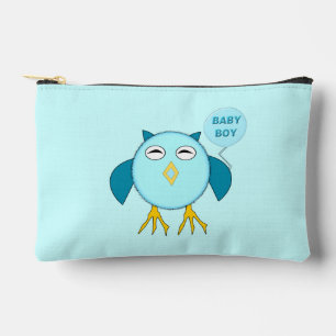 Pochette À Accessoires Chouette Bébé Bleu Cute