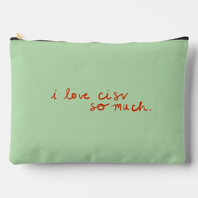 Pochette À Accessoires CISV Austin "J'aime CISV..." Poupée de toilette (Recto)