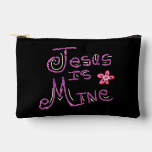 Pochette À Accessoires Citation chrétienne personnalisée Jésus est à moi 