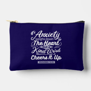 Pochette À Accessoires Citation d'encouragement chrétien – Anxiété et gen