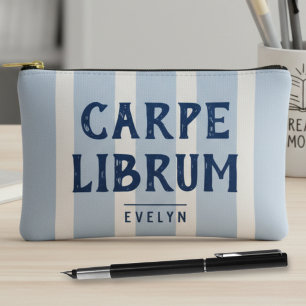 Pochette À Accessoires Citation drôle d'amateur de livres rayée personnal