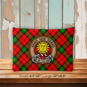 Pochette À Accessoires Clan Kerr Crest sur Tartan