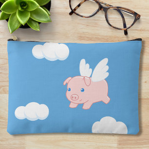 Pochette À Accessoires Cochon volant - Cochon mignon avec ailes