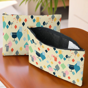Pochette À Accessoires Cocktails modernes du milieu du siècle