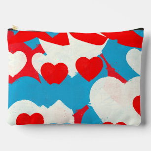 Pochette À Accessoires Coeurs d'amour