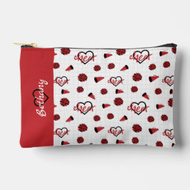 Pochette À Accessoires Coeurs rouges, pots de chat, Motif mégaphone