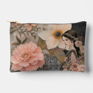 Pochette À Accessoires Collage Abstrait Vintage floral romantique