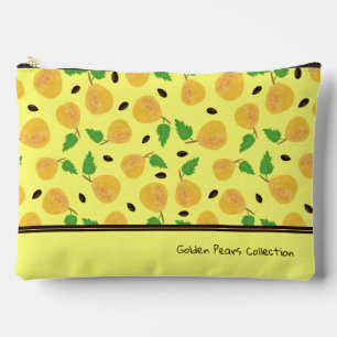 Pochette À Accessoires Collection de poires dorées Jaune Clair