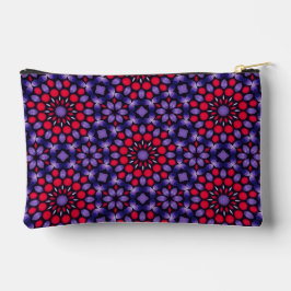 Pochette À Accessoires Conception d'art Mandala Dot Rose & Purple Chaud