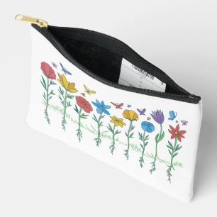 Pochette À Accessoires Conception de fleurs en croissance