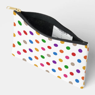 Pochette À Accessoires Conception de points colorés arc-en-ciel de couleu