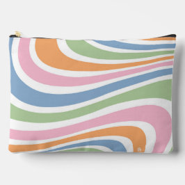 Pochette À Accessoires Conception de vague rétro