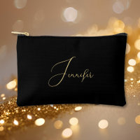 Cosmétique de maquillage de monogramme d'or noir p