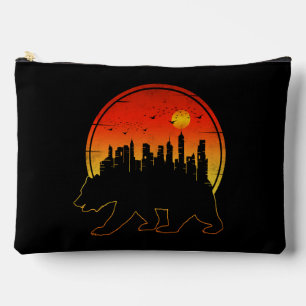 Pochette À Accessoires Coucher de soleil ours ville