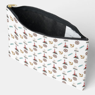 Pochette À Accessoires Couleur Motif sur blanc